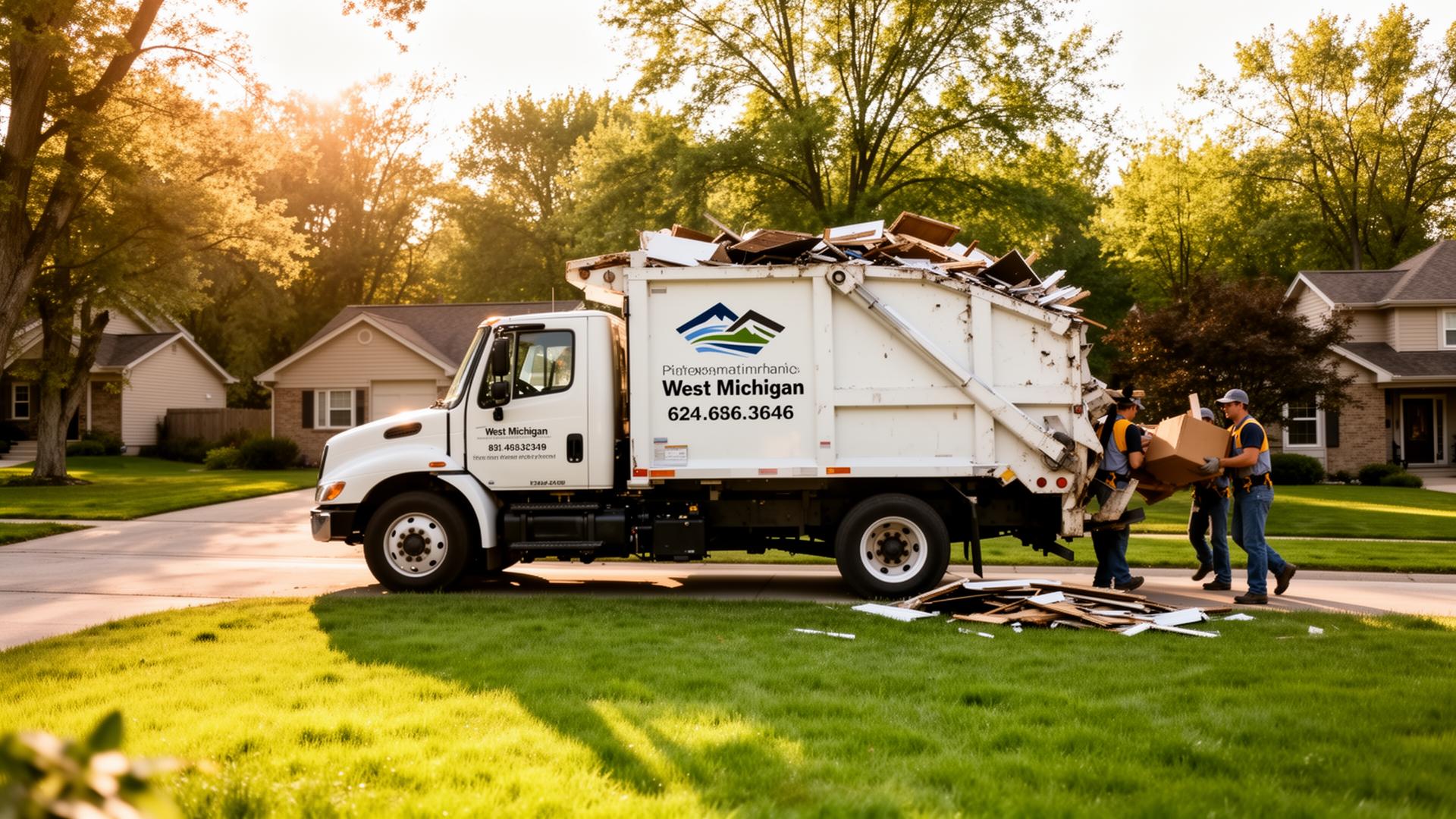 Ketral junk removal truck in West Michigan